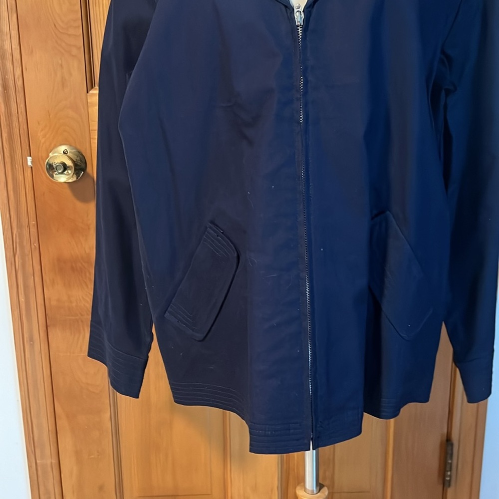 Denim & Co / navy zip jacket / 1X - Picture 2 of 5